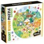 Puzzle Mare Educativ Rotund cu Numere